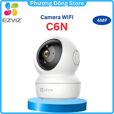 Camera Wifi EZVIZ C6N 4M độ phân giải 2K, quay quét 360 độ, đàm thoại 2 chiều - Hàng chính hãng