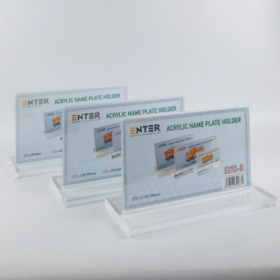 Kệ mica 2 mặt Enter E17C LR 13.5x23cm, đế 10x25cm vát 4 cạnh