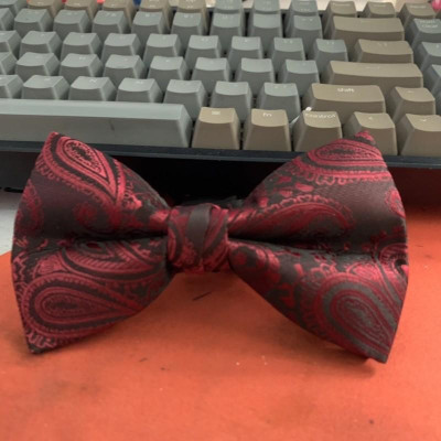 Nơ cổ nam cao cấp dành cho chú rể tiệc sang trọng chất liệu gấm dệt giangpkc