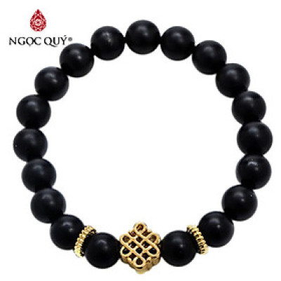 Vòng Tay Đá Thiên Nhiên Phối Charm Si Size Hạt 8mm - Ngọc Quý Gemstones