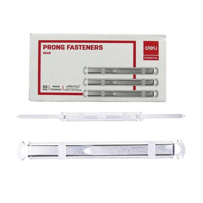 Nẹp Tài Liệu Sắt 80mm - Deli 5549 (50 Nẹp)