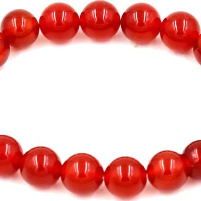 Vòng tay chuỗi hạt mã não đỏ 10 ly 19 hạt (90mm)
