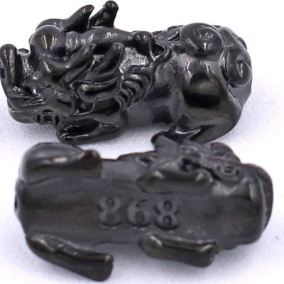 Chuỗi đeo tay Thạch Anh Hồng Đậm size 8 ly, 10 ly, 12 ly - Chuỗi đeo tay Tỳ Hưu Đôi inox đen VTAHTHHEV8 - hợp mệnh Hỏa, mệnh Thổ