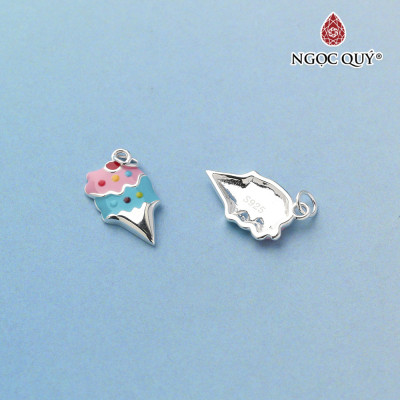 Charm treo hình cây kem ốc quế - Ngọc Quý Gemstones