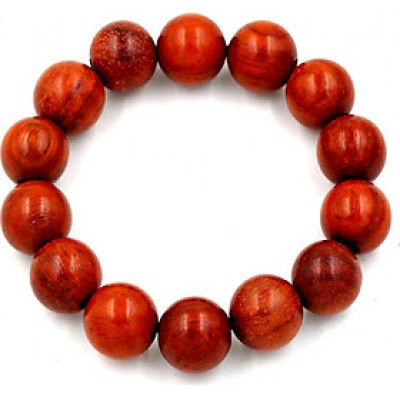 Vòng tay chuỗi hạt đeo tay gỗ Tử Đàn 15 ly 14 hạt