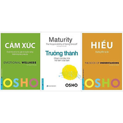 Sách - Cảm Xúc + Trưởng Thành + Hiểu - Combo 3 Cuốn - Osho