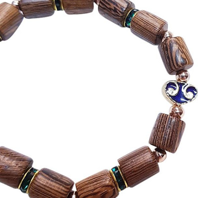 Vòng Tay Gỗ Mệnh Thổ, Kim Laliz CM.09