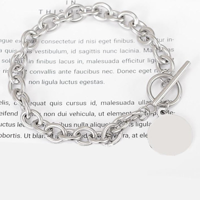 Vòng tay thép titan châu Âu và Mỹ hip-hop nam nữ