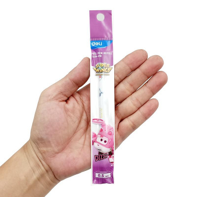 Ruột Bút Gel 0.5 mm Super Wings - Deli CG34-PR - Mực Tím