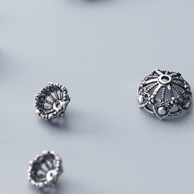 Combo charm chụp hạt, bọc hạt họa tiết hoa văn - Ngọc Quý Gemstones