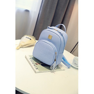 Balo Nữ Cao Cấp, Balo Hàn Quốc Họa Tiết Da Cá Sấu Cho Nữ Vải Nylon Chống Thấm, Ngăn Chứa Rộng Rãi