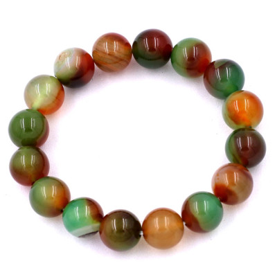 [Mệnh Mộc, Hỏa] Vòng Tay Chuỗi Hạt Mã Não Tứ Quý 12 ly