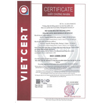 Hộp bánh trung thu 2 bánh chay 220g - Thành Long - Combo chay 2- 440g- Việt Nam