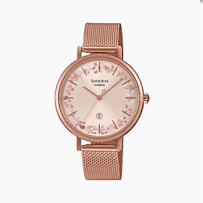 Đồng Hồ Casio Nữ Sheen Dây Kim Loại SHE-4539FPM-4AUDF