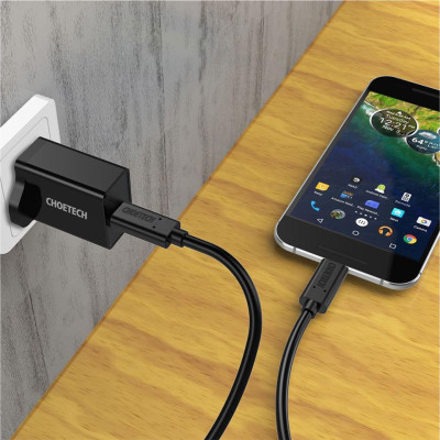 Dây cáp sạc nhanh PD Type-C 60W hiệu CHOETECH A3002 Gen 2 Type C to Type C PD cho Smartphone / Tablet / Macbook / Laptop Type C (3A, công suất 60W, sạc nhanh QC 3.0) - Hàng chính hãng