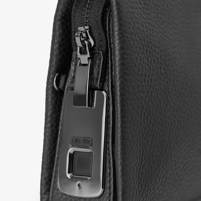 Clutch, Ví Cầm Tay Thời Trang Nam Da Bò Khóa Vân Tay Cao Cấp RB06 Đen