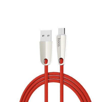 Cáp sạc nhanh 2.4A Hoco chuẩn Micro USB U35, cáp bọc dù siêu bền, dành cho Samsung, Xiaomi, Huawei, Vivo, Sony - Hàng chính hãng