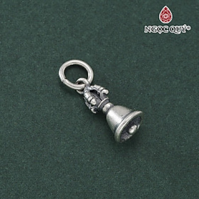 Charm bạc chuông kim cang treo - Ngọc Quý Gemstones