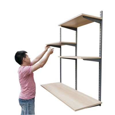 Kệ Ray Tường SMLIFE Railshelf Kiêm Bàn Làm Việc RTH120 - Kệ Treo Tường Tùy Biến Kích Thước & Vị Trí Hiện Đại Cho Căn Hộ Nhỏ