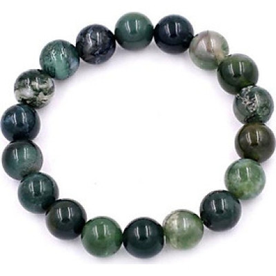 Vòng tay chuỗi hạt Cẩm Thạch Xanh Đậm 10 ly 17 hạt