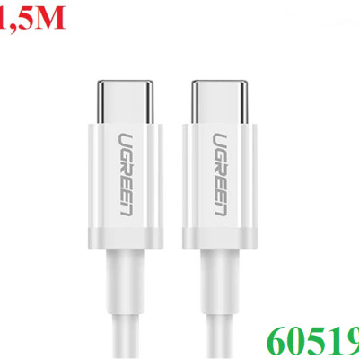 Cáp USB Type C to USB Type C kết nối sạc, truyền dữ liệu Ugreen 60519 dài 2m chính hãng