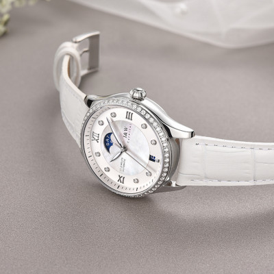 Đồng hồ nữ chính hãng I&W CARNIVAL IW582G-1 Kính sapphire ,chống xước ,Chống nước 30m ,Bảo hành 24 tháng,Máy cơ (Automatic),dây da cao cấp, thiết kế đơn giản dễ đeo