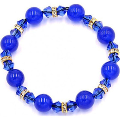 Chuỗi tay đá thạch anh xanh 10 ly FTMXX11