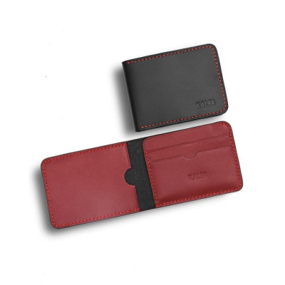 Ví nam Kalpa da trơn - size mini HM007 may thủ công (Handmade)