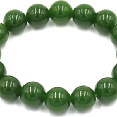 Vòng tay chuỗi hạt đá thạch anh xanh rêu 12 ly 16 hạt - Hợp mệnh Mộc, mệnh Hỏa