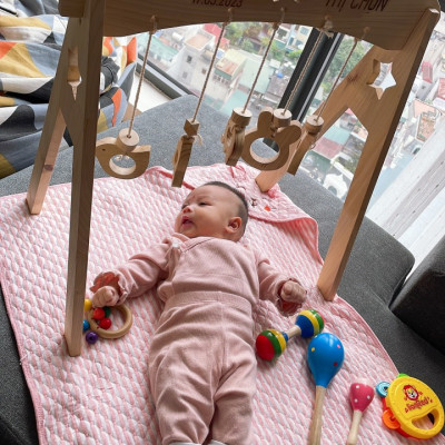 [TẶNG BỘ TREO GỖ]Kệ Chữ A Đồ Chơi Sơ Sinh Ngôi Sao Nhỏ Giúp Trẻ Kích Thích Thị Giác An Toàn Tiêu Chuẩn Đồ Chơi Trẻ Em