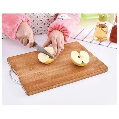 Thớt Tre Tự Nhiên Cao Cao Cấp Kháng Khuẩn Chống Nấm Mốc Tiện Dụng Có Quai Treo Tiện Lợi