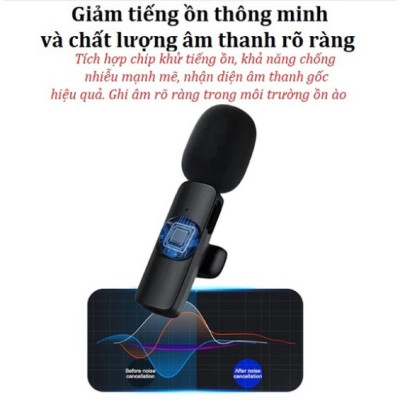 Micro Thu Âm không Dây Dành cho điện thoại Android Cổng Type C , máy tính bảng chất lượng cao Hỗ Trợ Quay Video Livestream - hàng nhập khẩu