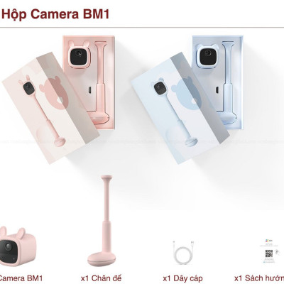 Camera không dây pin sạc IP WIFI EZVIZ BM1 trông trẻ phát hiện tiếng khóc - Hàng chính hãng