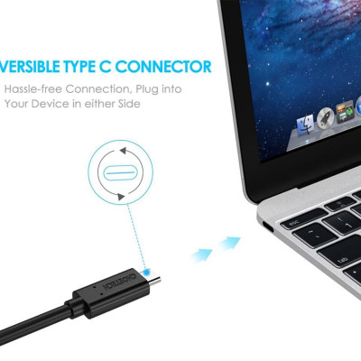 Dây cáp sạc nhanh PD Type-C 60W hiệu CHOETECH A3002 Gen 2 Type C to Type C PD cho Smartphone / Tablet / Macbook / Laptop Type C (3A, công suất 60W, sạc nhanh QC 3.0) - Hàng chính hãng