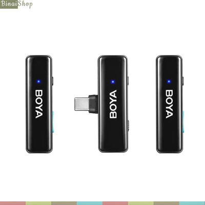 BOYALINK 2 / BOYALINK 2 A1 - Micro Cài Áo Không Dây 2.4GHz Cho IOS, Android, Máy Ảnh, Phạm Vi Thu 300m - Hàng chính hãng