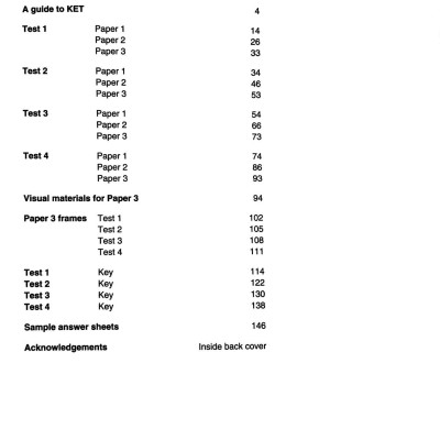 Key English Test 5 with Answers Reprint Edition - Cambridge