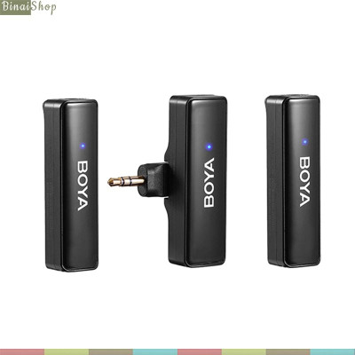 BOYALINK 2 / BOYALINK 2 A1 - Micro Cài Áo Không Dây 2.4GHz Cho IOS, Android, Máy Ảnh, Phạm Vi Thu 300m - Hàng chính hãng