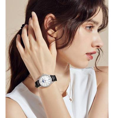 Đồng hồ nữ chính hãng I&W CARNIVAL IW582G-2 Kính sapphire ,chống xước ,Chống nước 30m ,Bảo hành 24 tháng,Máy cơ (Automatic),dây da cao cấp, thiết kế đơn giản dễ đeo