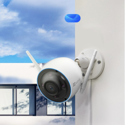 Camera IP Wifi Ngoài Trời Ezviz H3 3K 5MP - Phát hiện dáng người và xe cộ, ghi hình màu ban đêm, điều khiển bằng cử chỉ vẫy tay, cảnh báo giọng nói, đàm thoại 2 chiều - Hàng chính hãng