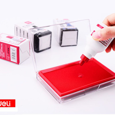 Mực Dấu chai 40ml Deli 7521/9874 Dùng cho dấu nhảy, khay chứa mực chấm ngoài, lăn tay