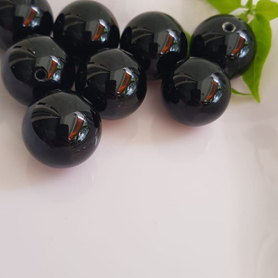 Hạt Lẻ rời Đá Mã Não Đen Đậm Đẹp phối vòng tay nam size lớn 20mm Hạt lẻ chuẩn hợp các Anh mạng Thuỷ , mệnh Mộc dành cho các anh cần hạt đá lẻ ạ