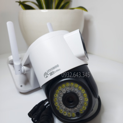 Camera ngoài trời 2 Mắt Yoosee XEM 2 MÀN HÌNH CÙNG LÚC Q42D 5.0 MPX - Ban Đêm Có Màu, Xoay 360 độ, Đàm Thoại 2 Chiều - Hàng Chính Hãng