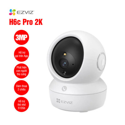 Camera WiFi quay quét EZVIZ H6c Pro 2K 3MP - Hàng chính hãng