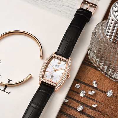 Đồng hồ nữ chính hãng IW Carnival IW537L-2 Kính chống xước ,Chống nước 30m ,Bảo hành 24 tháng,Máy pin Quartz,dây da đen xịn,thiết kế mặt chữ nhật đơn giản dễ đeo