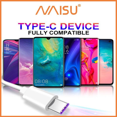 Cáp Sạc Type C Truyền Dữ Liệu 5A Dài 1M Màu Trắng Cho Android ID – 1815 - Hàng nhập khẩu