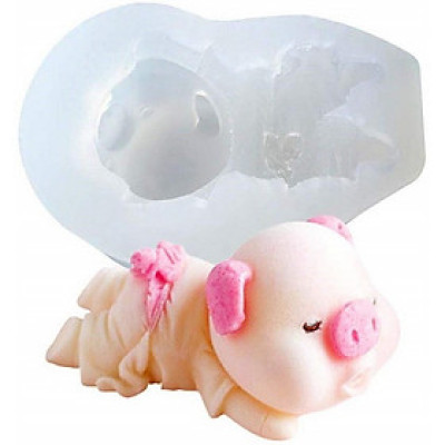 Khuôn silicon làm bánh bao, bánh trôi nước, rau câu, socola, làm kem heo con tắm tiên – Loại 7 cm - Mã số 1014