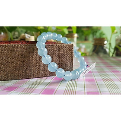 Vòng đeo tay đá aquamarine
