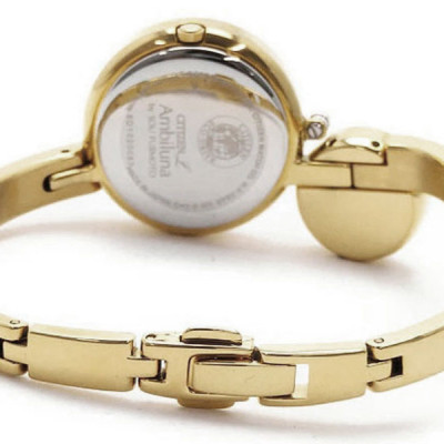 Đồng Hồ Nữ Citizen Đính Kim Cương Dây Thép Không Gỉ EW5493-51W - Mặt Vàng Hồng (Sapphire)