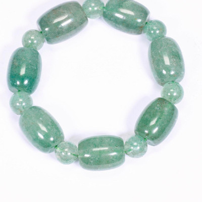 Vòng lu thống đá thạch anh dâu xanh 20x15cm mệnh hỏa, mộc - Ngọc Quý Gemstones