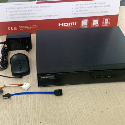 Đầu Ghi Hình HD 2MP 4 Kênh Chuẩn H.264+ HIKVISION DS-7104HGHI -F1 - Hàng Chính Hãng